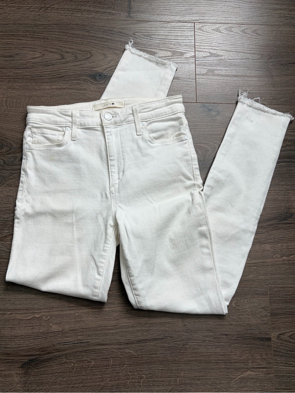 Joe’s Jeans High Rise Skinny Ankle White Jeans – Women’s Size 24
